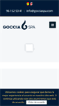 Mobile Screenshot of gocciaspa.com