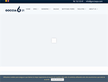 Tablet Screenshot of gocciaspa.com